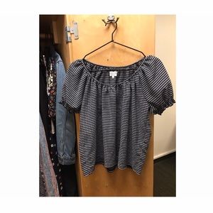 Madewell Texture & Thread Peasant Top NWOT
